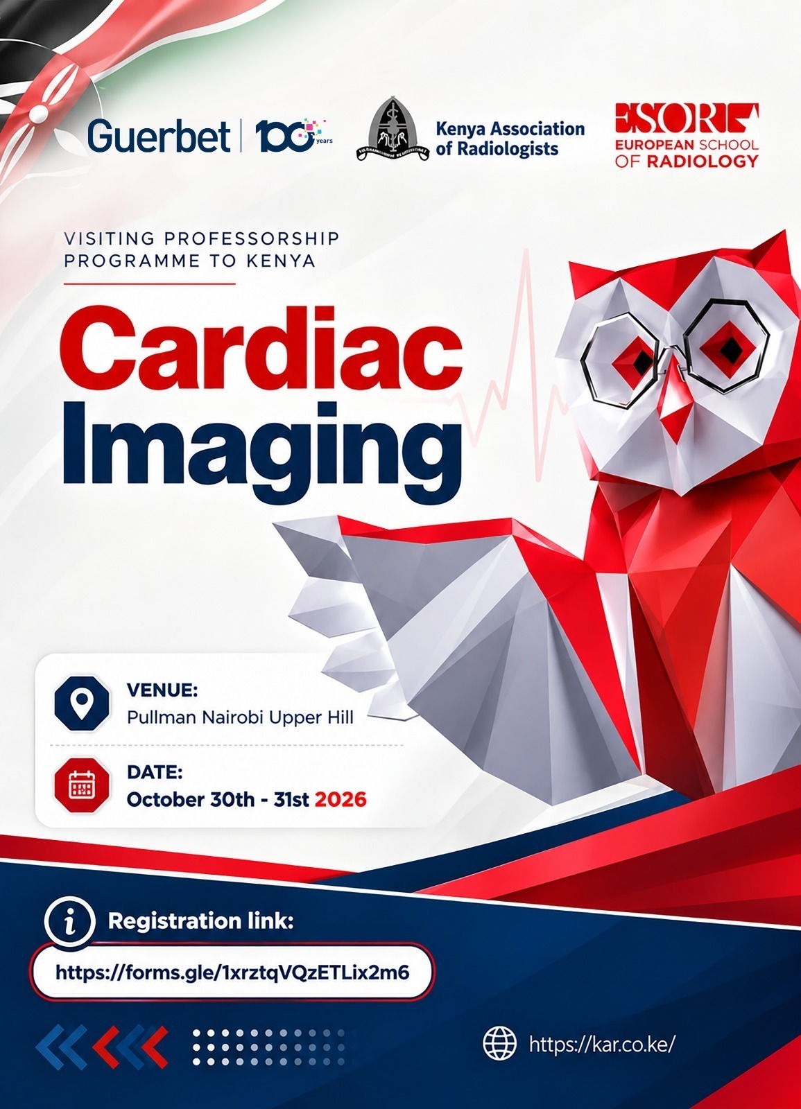 GUERBET /ESOR/KAR EDUCATIONAL COLLABORATION CARDIAC CT/MRI WORKSHOP 30TH - 31ST OCTOBER 2026